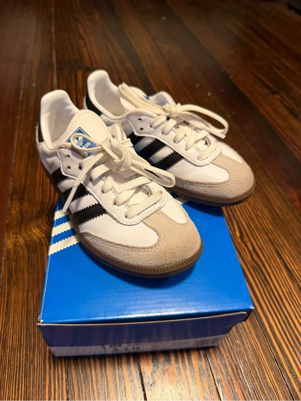adidas Kids Samba Sneakers - White, Black & Gum
